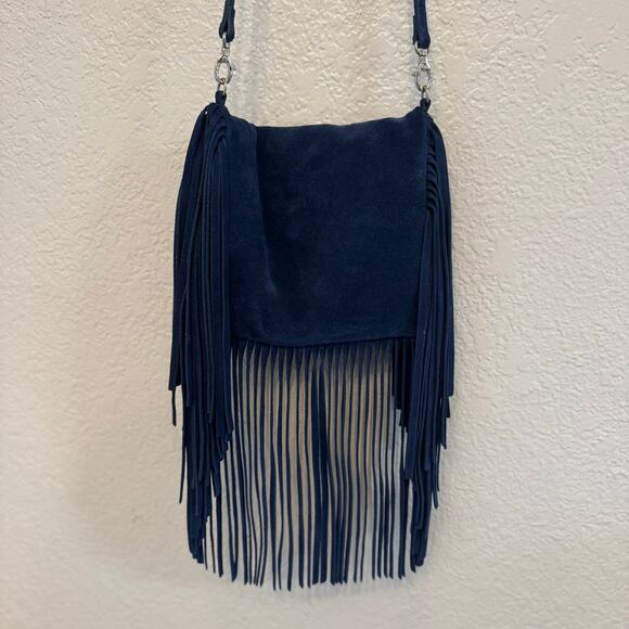 Buy COGNAC ITALIAN SUEDE FOLDOVER FRINGE CROSSBODY | Johnny Was NWT Johnny Was OCEANO ITALIAN SUEDE FOLDOVER FRINGE CROSSBODY Bag Festival Boho